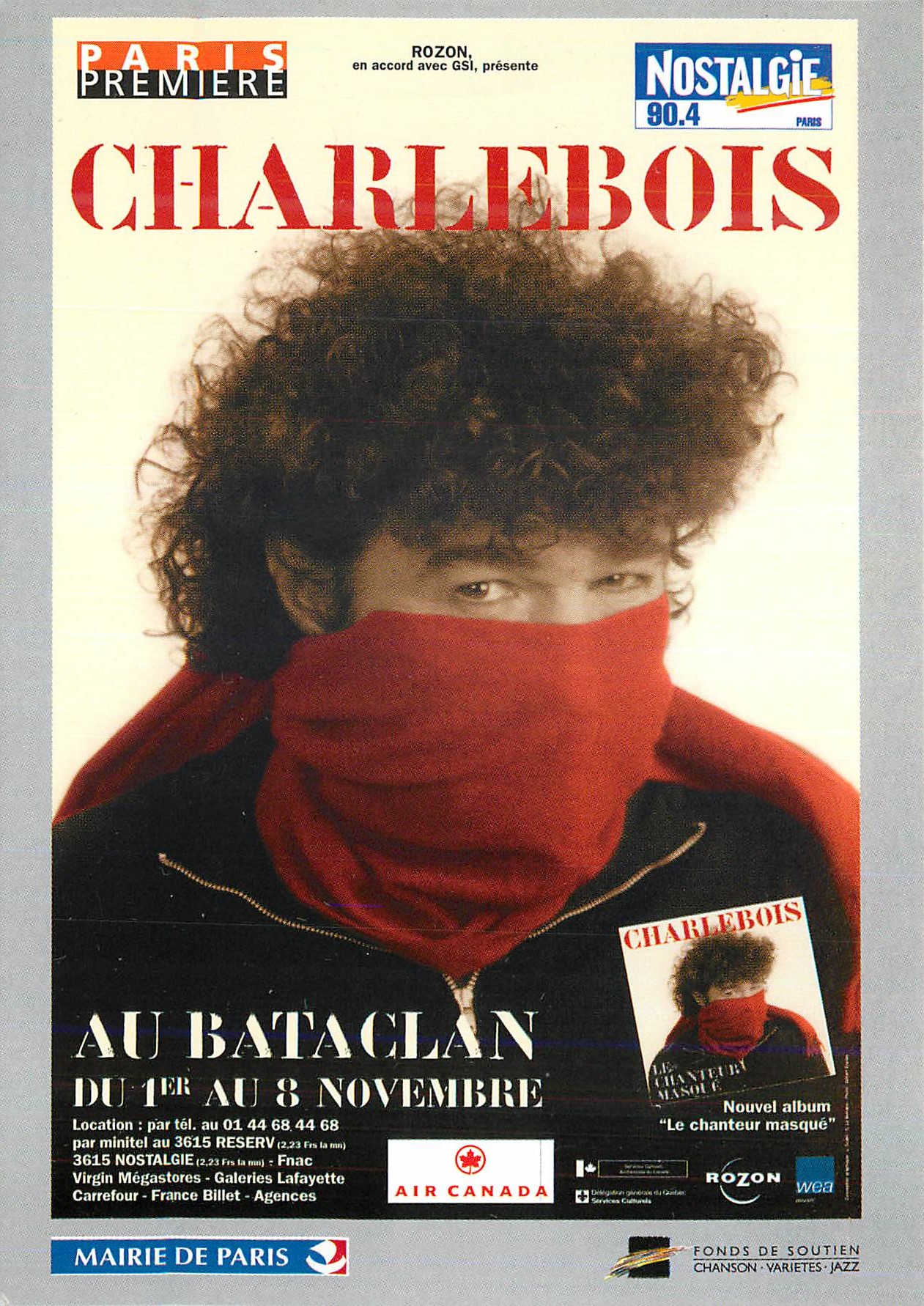 CPM Paris Premiere Charlebois Nostalgie Bataclan Paris